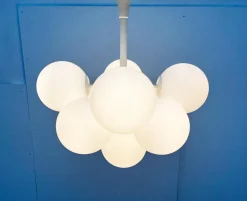 Clearance Pamono Mid-Century Swiss Space Age Pendant Lamp by E. R. Nele for Temde, 1960s