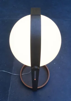 Clearance Pamono Mid-Century Swiss Space Age Plastic & Plywood Floor Lamp from Temde, 1960s
