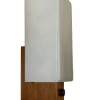Sale Pamono Mid-Century Teak and Opaline Wall Lamp attributed to Bega, 1960s