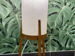 Outlet Pamono Mid-Century Teak Tripod Rocket Floor Lamp, 1950