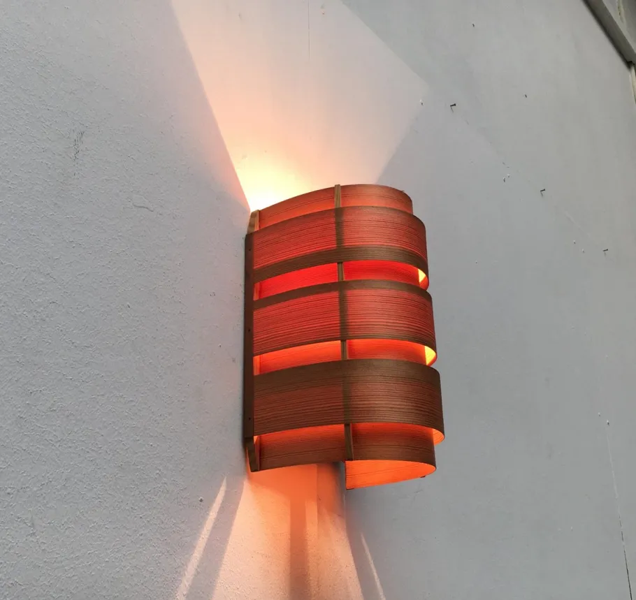 Clearance Pamono Mid-Century Teak V155 Edda Wall Lamp by Hans-Agne Jakobsson for Ellysett AB, 1950s