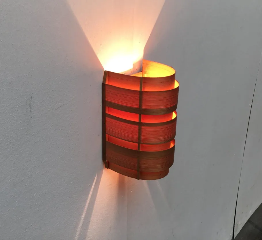 Clearance Pamono Mid-Century Teak V155 Edda Wall Lamp by Hans-Agne Jakobsson for Ellysett AB, 1950s