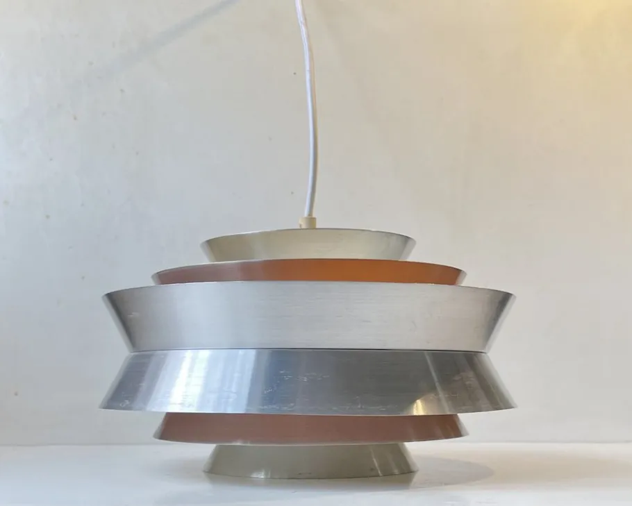 Clearance Pamono Mid-Century Trava Pendant Lamp by Carl Thore for Granhaga, 1960s