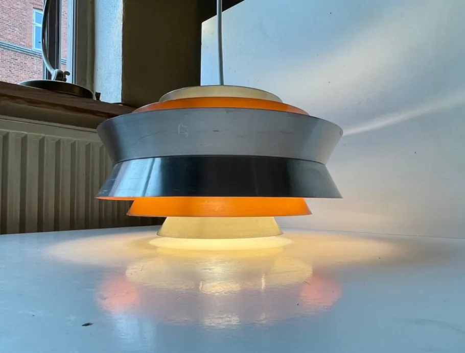 Clearance Pamono Mid-Century Trava Pendant Lamp by Carl Thore for Granhaga, 1960s