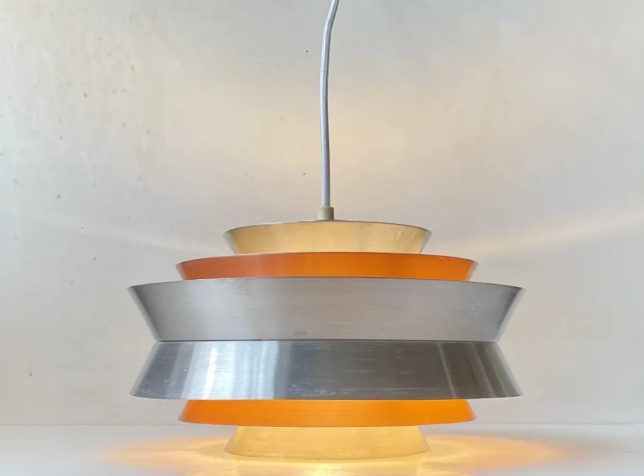 Clearance Pamono Mid-Century Trava Pendant Lamp by Carl Thore for Granhaga, 1960s