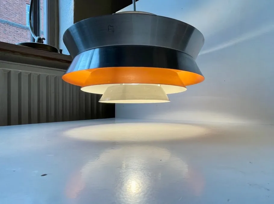 Clearance Pamono Mid-Century Trava Pendant Lamp by Carl Thore for Granhaga, 1960s