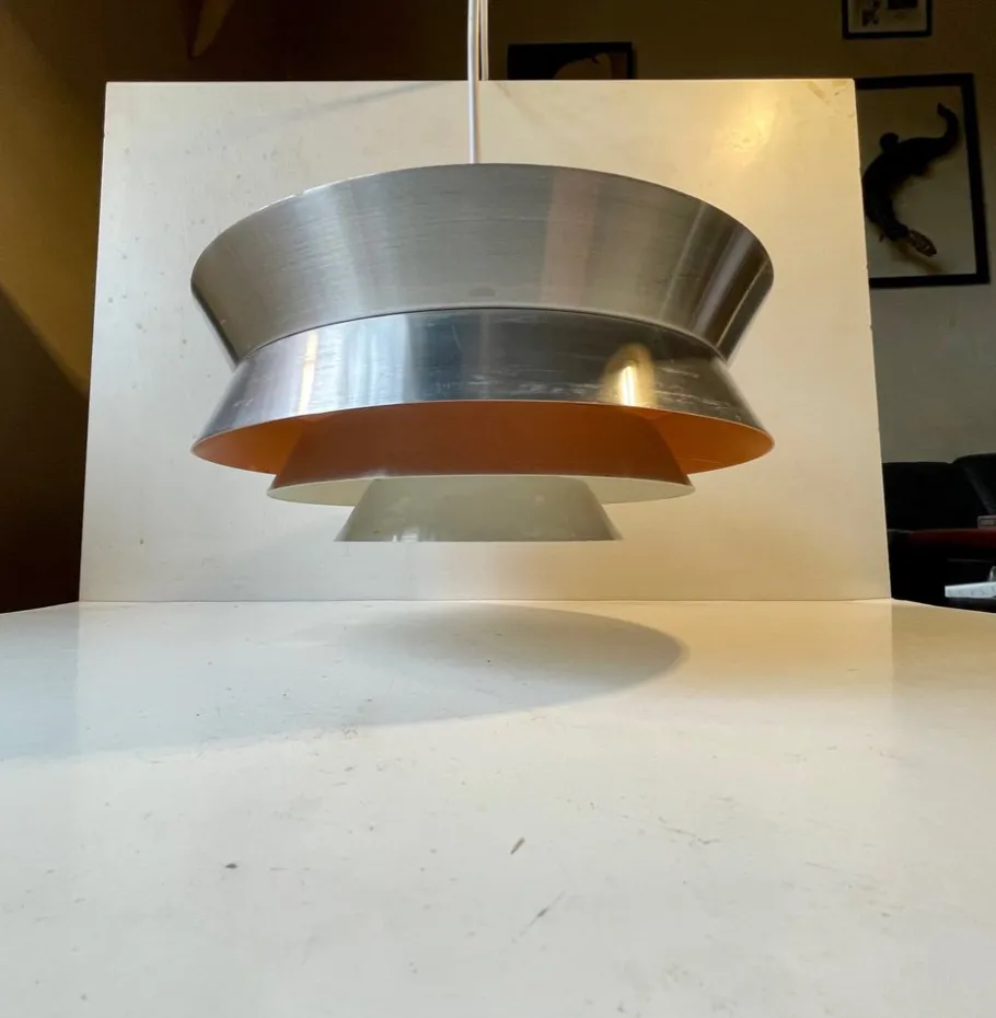 Clearance Pamono Mid-Century Trava Pendant Lamp by Carl Thore for Granhaga, 1960s