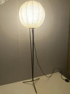 Best Pamono Mid-Century Tripod Cocoon Floor Lamp attributed to Goldkant Leuchten, 1950s