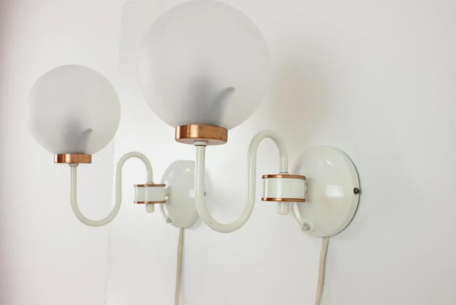 Clearance Pamono Mid-Century Wall Lamps from Drukov, 1970s, Set of 2