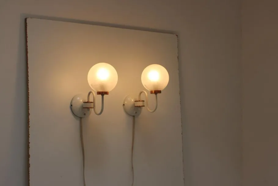 Clearance Pamono Mid-Century Wall Lamps from Drukov, 1970s, Set of 2