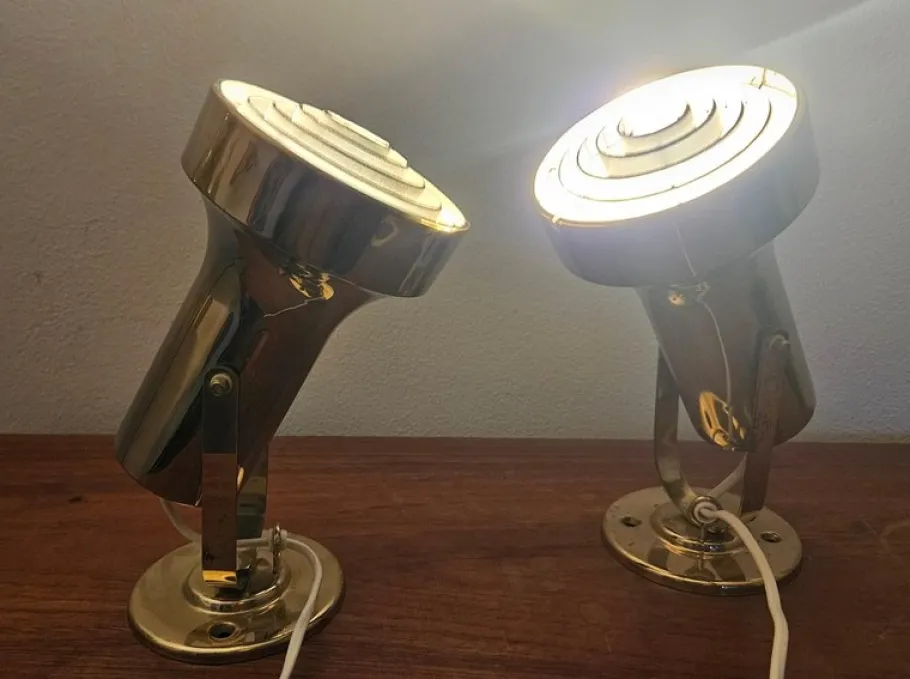 Clearance Pamono Mid-Century Wall Lamps from Aneta, Sweden, 1970s, Set of 2
