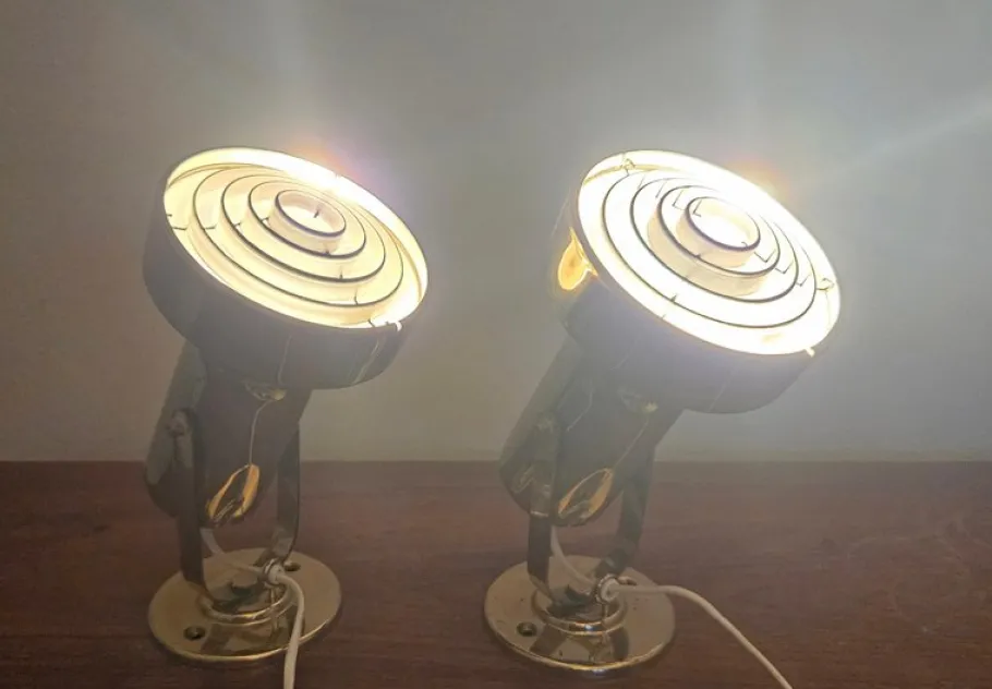 Clearance Pamono Mid-Century Wall Lamps from Aneta, Sweden, 1970s, Set of 2