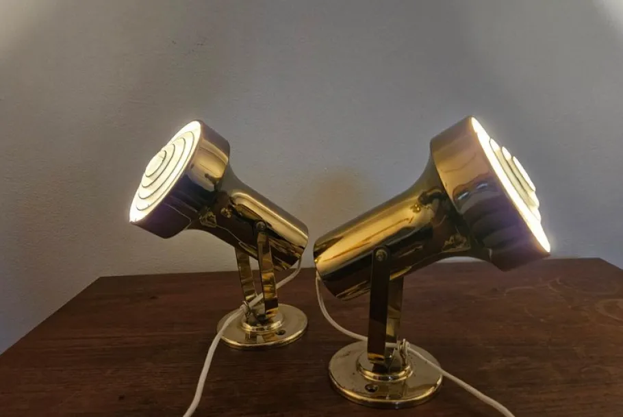 Clearance Pamono Mid-Century Wall Lamps from Aneta, Sweden, 1970s, Set of 2