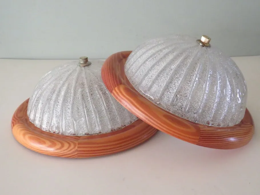 Clearance Pamono Mid-Century Wall Lamps or Ceiling Lamps from Massive Belgium, 1960, Set of 2