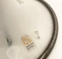 Sale Pamono Mid-Century White Murano Glass Table Lamp attributed to Barovier & Toso, Italy, 1950s