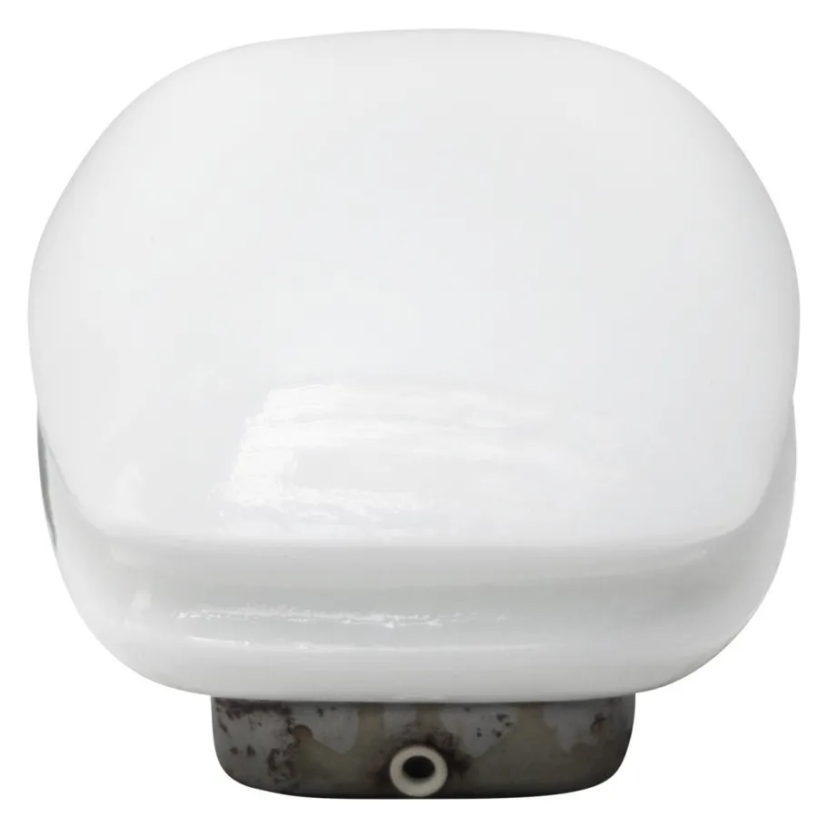 Clearance Pamono Mid-Century White Opaline Glass Sconce from Glashütte Limburg, Germany