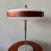 Clearance Pamono Mid-Century Wood, Chrome, and Acrylic Eclipse M Table Lamp from Fase, 1966