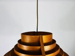 Sale Pamono Mid-Century Wooden Pendant Lamp attributed to Hans-Agne Jakobsson, Sweden, 1960s from Hans-Agne Jakobsson Ab Markaryd