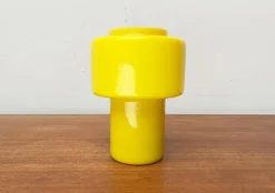 Sale Pamono Mid-Century Yellow Glass Model 120 Table Lamp by Uno & Östen Kristiansson for Luxus, Vittsjö, Sweden, 1950s