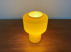 Sale Pamono Mid-Century Yellow Glass Model 120 Table Lamp by Uno & Östen Kristiansson for Luxus, Vittsjö, Sweden, 1950s