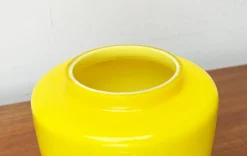 Sale Pamono Mid-Century Yellow Glass Model 120 Table Lamp by Uno & Östen Kristiansson for Luxus, Vittsjö, Sweden, 1950s