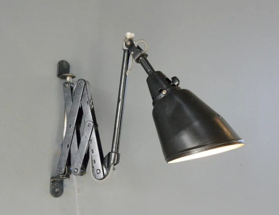 Best Pamono Midgard Scissor Lamp by Curt Fischer, 1930s