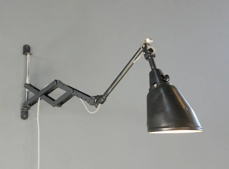 Best Pamono Midgard Scissor Lamp by Curt Fischer, 1930s