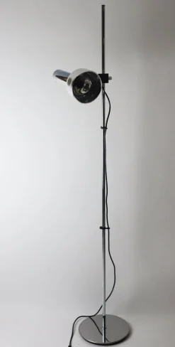 Discount Pamono Minimalist Chrome Floor Lamp from Staff, 1970s