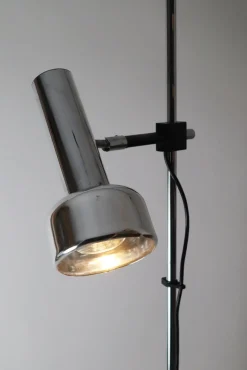 Discount Pamono Minimalist Chrome Floor Lamp from Staff, 1970s
