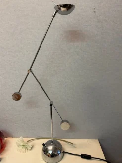 Clearance Pamono Minimalist Counterweight Desk Lamp in Chrome from Sölken Leuchten, 1970s