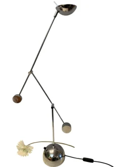 Clearance Pamono Minimalist Counterweight Desk Lamp in Chrome from Sölken Leuchten, 1970s