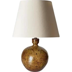 Pamono Minimalist French Stoneware Table Lamp, South of France, 1960s