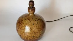 Pamono Minimalist French Stoneware Table Lamp, South of France, 1960s