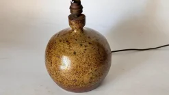 Pamono Minimalist French Stoneware Table Lamp, South of France, 1960s