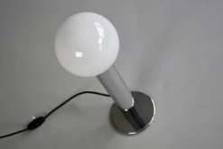 Sale Pamono Minimalist Italian Chrome Cylinder Table Lamp, 1970s