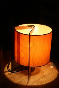 Hot Pamono Minimalist Lamps by Giuliana Gramigna in Brass and Fabric, 1970s, Set of 2