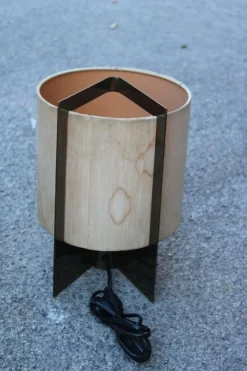 Hot Pamono Minimalist Lamps by Giuliana Gramigna in Brass and Fabric, 1970s, Set of 2