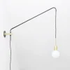 Discount Pamono Minimalist Modern Brass & Oxidized Steel Potence Wall Lamp from Balance Lamp