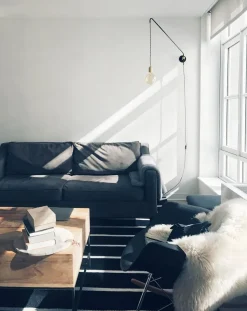 Discount Pamono Minimalist Modern Brass & Oxidized Steel Potence Wall Lamp from Balance Lamp