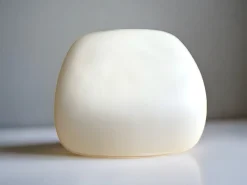 Clearance Pamono Minimalist White Opaline Glass Flush Mount, 1970s