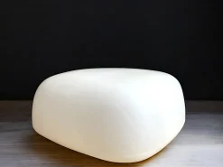 Clearance Pamono Minimalist White Opaline Glass Flush Mount, 1970s