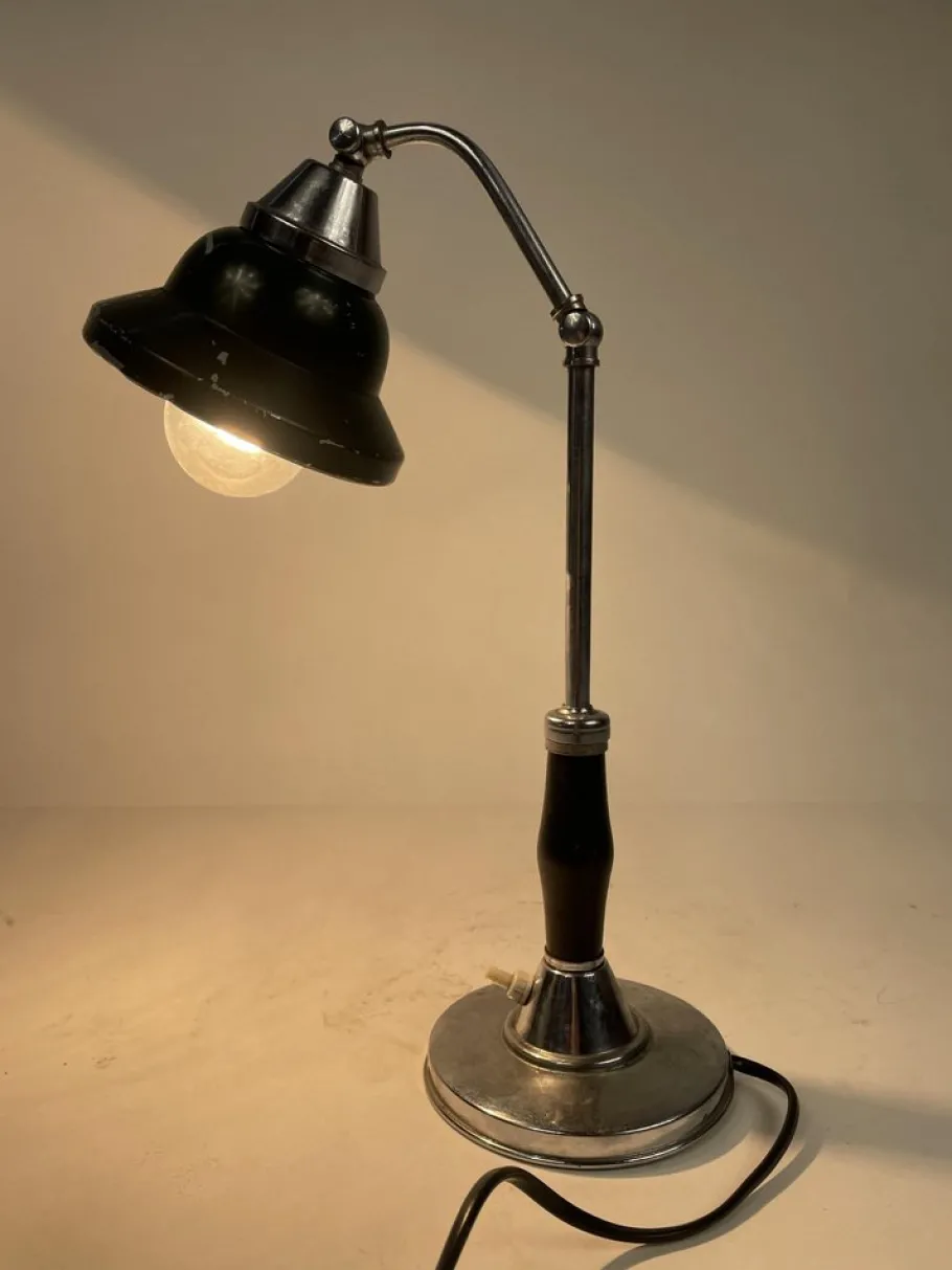Outlet Pamono Ministerial Table Lamp from Lariolux, 1930s