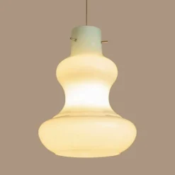 Clearance Pamono Mint Murano Glass Pendant Lights attributed to Massimo Vignelli for Venini, 1960s, Set of 2