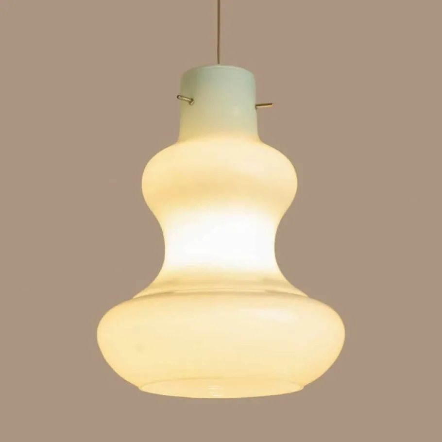 Clearance Pamono Mint Murano Glass Pendant Lights attributed to Massimo Vignelli for Venini, 1960s, Set of 2