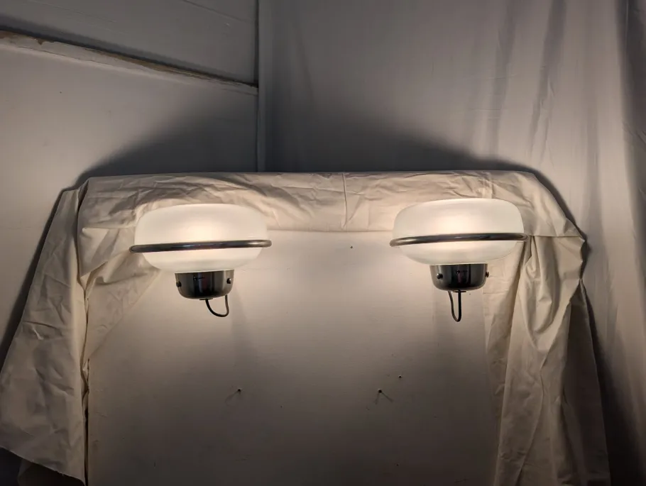 Best Pamono Mod. 228 Wall Lamps by Gino Sarfatti for Arteluce, 1950s, Set of 2