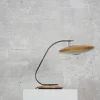 New Pamono Model 520 Amber Table Lamp from Fase, 1960