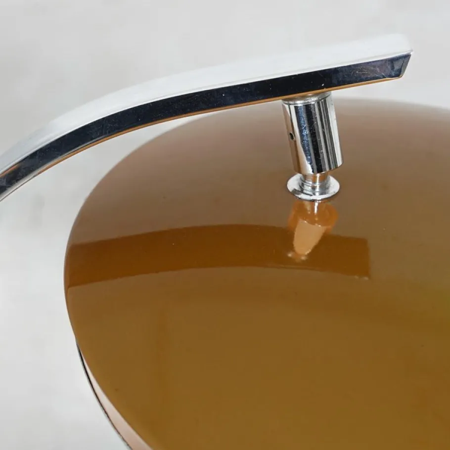 New Pamono Model 520 Amber Table Lamp from Fase, 1960