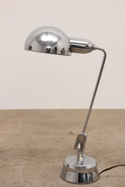 Clearance Pamono Model 600 Chrome Lamp Selected by Charlotte Perriand for Jumo, 1940s
