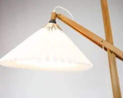 Outlet Pamono Model 325 Floor Lamp in Teak by Vilhelm Wohlert for Le Klint, 1950s