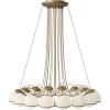 Discount Pamono Model 2109/16/14 Lamp with Champagne Structure by Gino Sarfatti for Astep